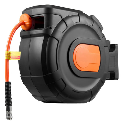 Retractable Air Hose Reel, 30m 3/8in PVC, 300 PSI