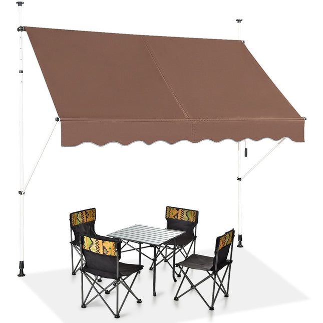 Gelenkarmmarkise 200 cm, ohne Bohren, UV-beständig, verstellbar