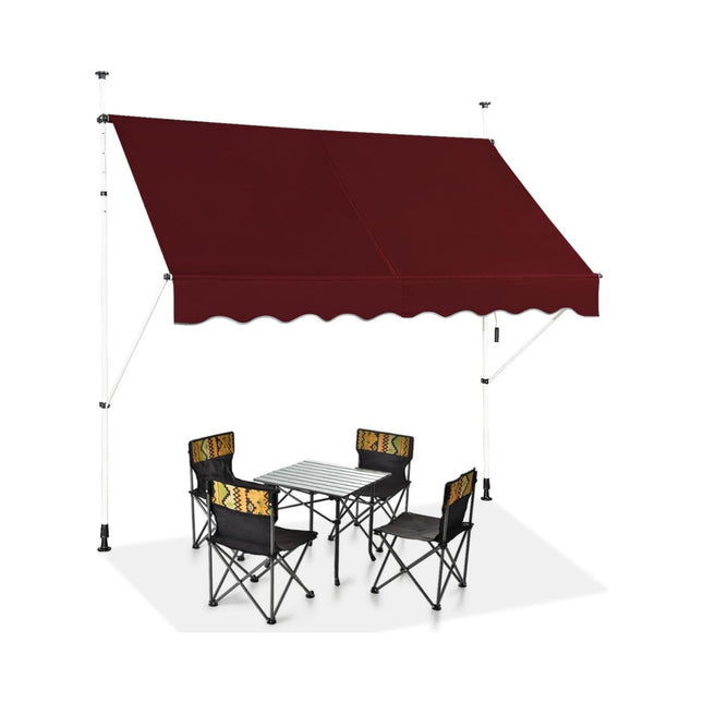 Einziehbare Markise 200cm, UV-beständig, höhenverstellbar