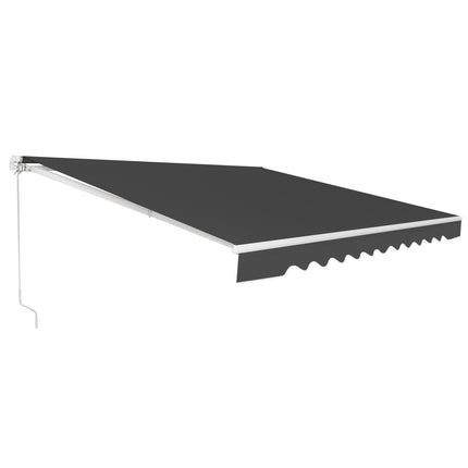 Retractable Awning, Aluminum, 3 x 2.5 m, Gray