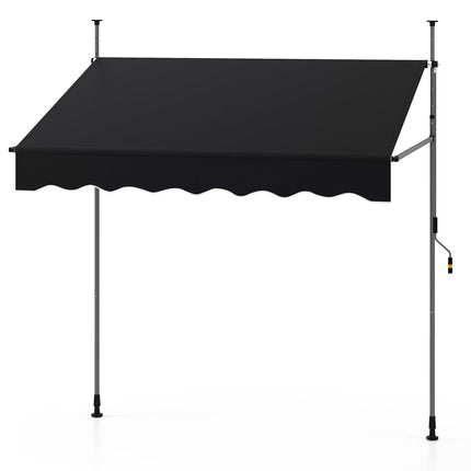 Ausfahrbare Balkonmarkise, 200cm, ohne Bohren, UV-beständig