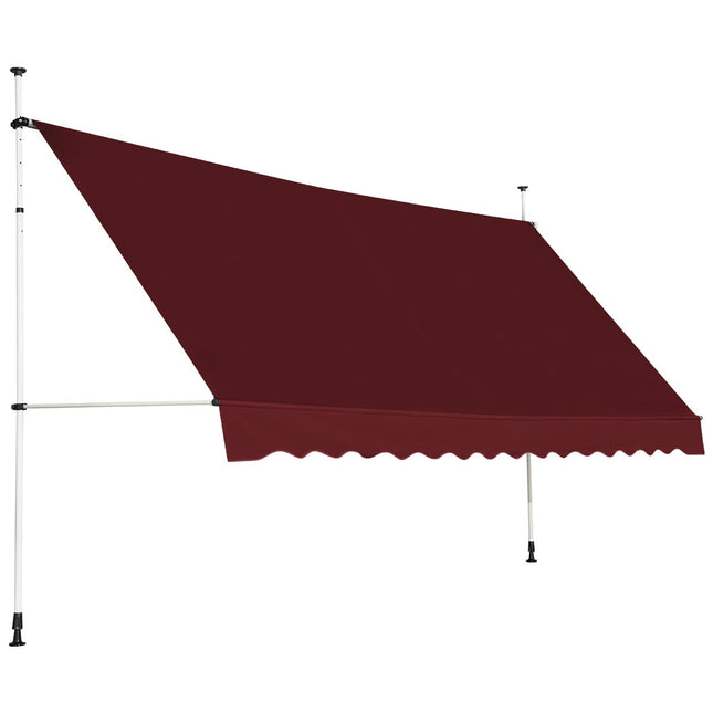 Markisenstoff für Balkon, 400 cm, UV-beständig, Rot