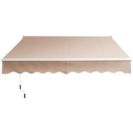 Einziehbare Markise, Wasserabweisendes Polyester, 295x250 cm, Beige