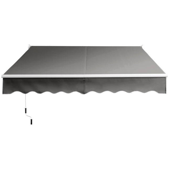 Gelenkarmmarkise, 295x250 cm, Grau, Aluminium