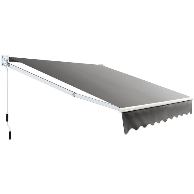 Gelenkarmmarkise, 295x250 cm, Grau, Aluminium