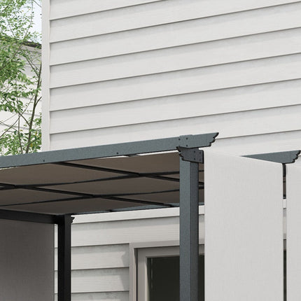 Retractable Pergola 3x3.5m, Steel Frame, UV Protection