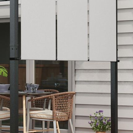 Retractable Pergola 3x3.5m, Steel Frame, UV Protection