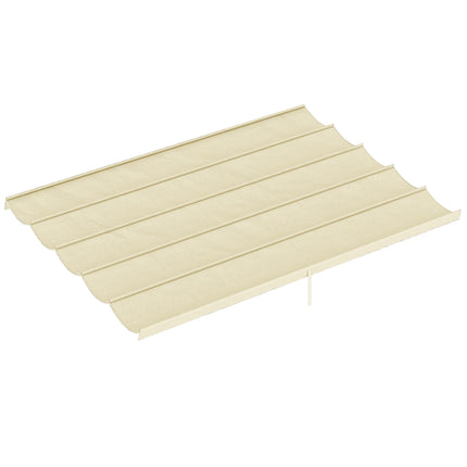 Einziehbare Pergola-Markise 4x3m, Creme, Wetterfest