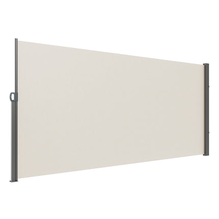 Retractable Side Awning 63x118 In, Waterproof UV30+ Beige