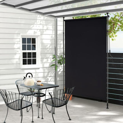 Retractable Vertical Patio Sun Shade, Crank, 150cm