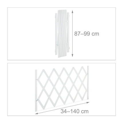 Rail rétractable pour chien en blanc