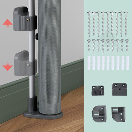 Retractable safety gate