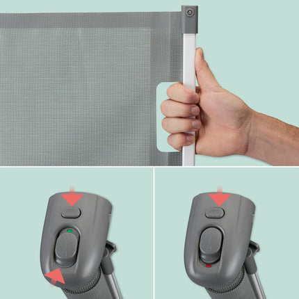 Retractable safety gate