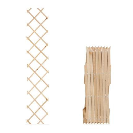 Retractable trellis in wood, set of 3