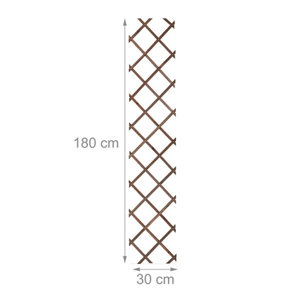 Retractable trellis in wood, set of 3