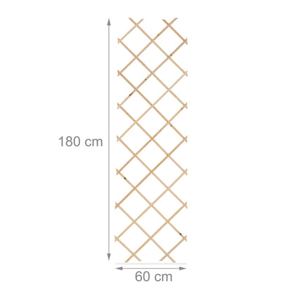 Ausziehbares Spalier aus Holz, 3er-Set