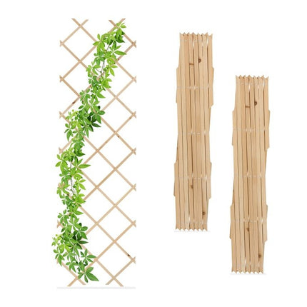 Ausziehbares Spalier aus Holz, 3er-Set