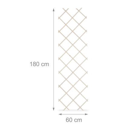 Retractable trellis in wood, set of 3