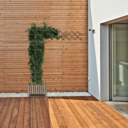 Retractable trellis in wood, set of 3
