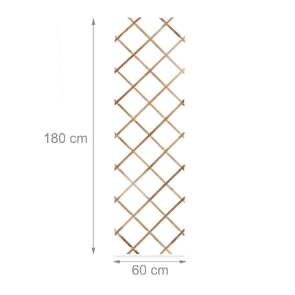 Retractable trellis in wood, set of 3