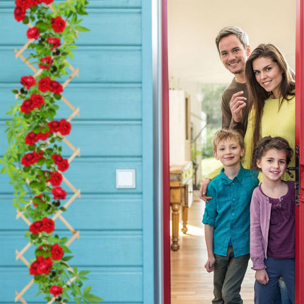 Retractable trellis in wood, set of 3