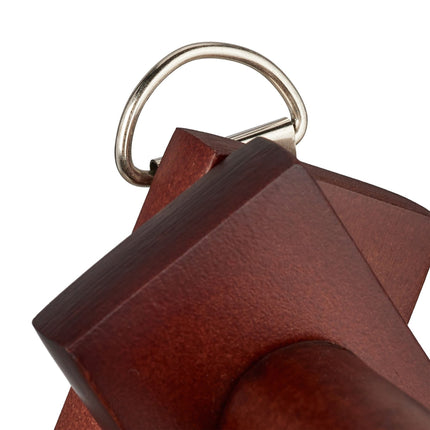 Porte-manteau mural rétractable en bois