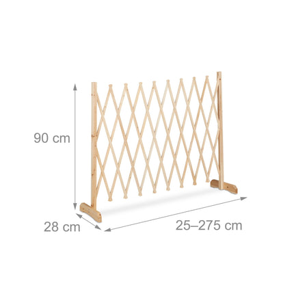Einziehbares Holzspalier