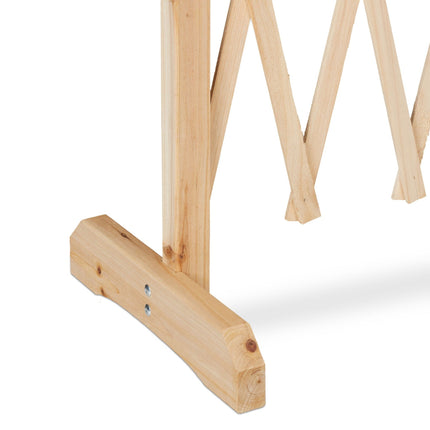 Einziehbares Holzspalier