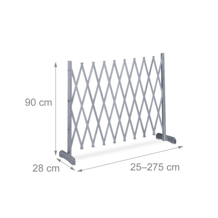 Einziehbares Holzspalier