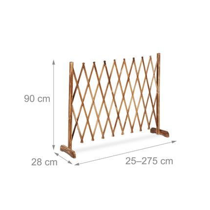 Einziehbares Holzspalier