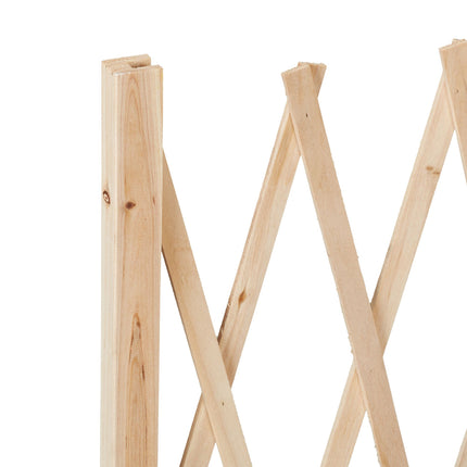 Einziehbares Holzspalier