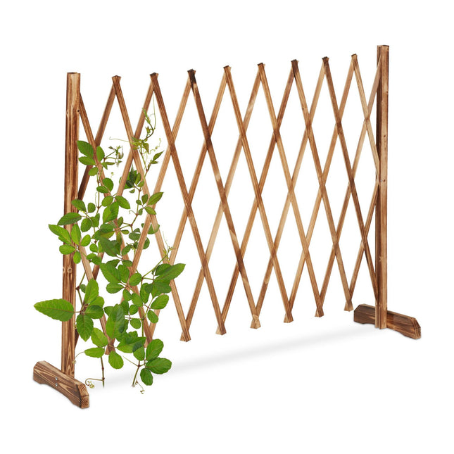Einziehbares Holzspalier