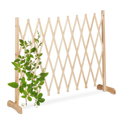 Einziehbares Holzspalier