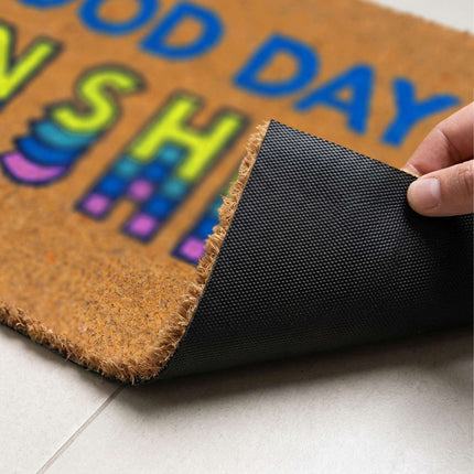 Retro Multicoloured Coconut Doormat, 60 x 40 cm