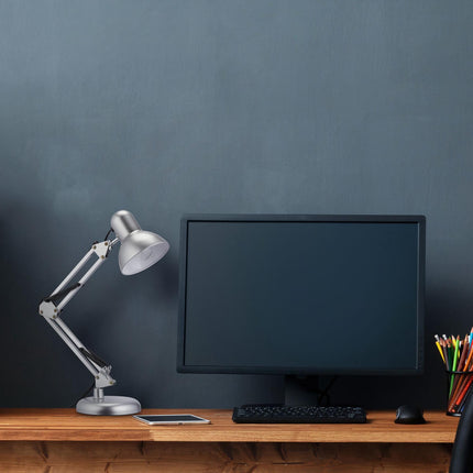 Retro desk lamp silver