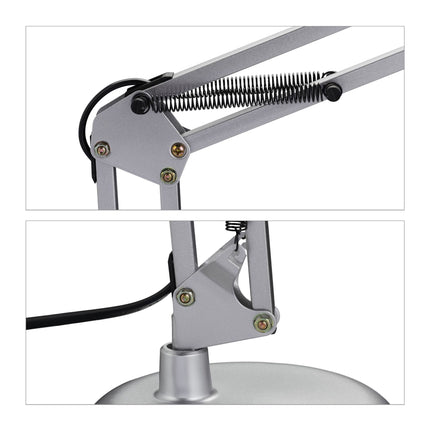 Retro desk lamp silver