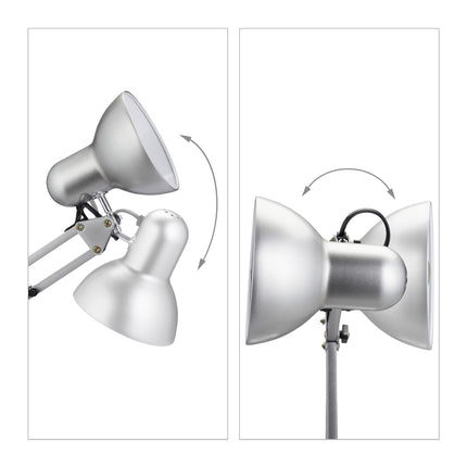 Retro desk lamp silver
