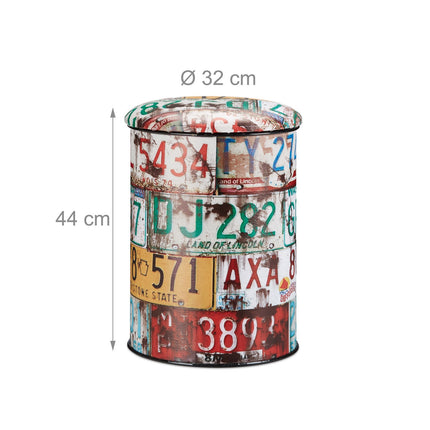 Palette de rangement rétro avec motif