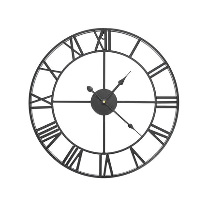 Retro Wanduhr - schwarz
