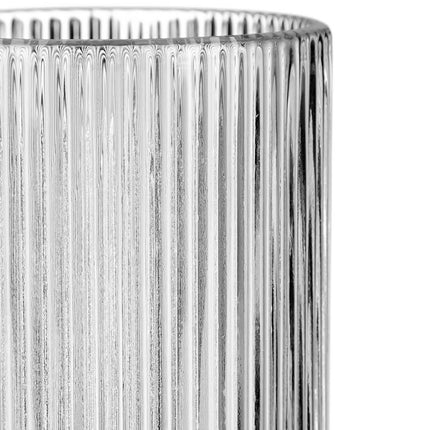 Ribbed drinking glasses 4-pack