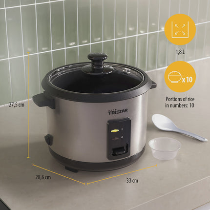 Rice Cooker 1.8L, 700W, Nonstick, Keep Warm Function