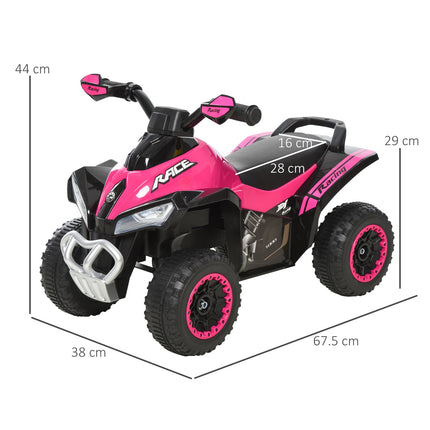 Pedal car for toddlers, light & music, pink