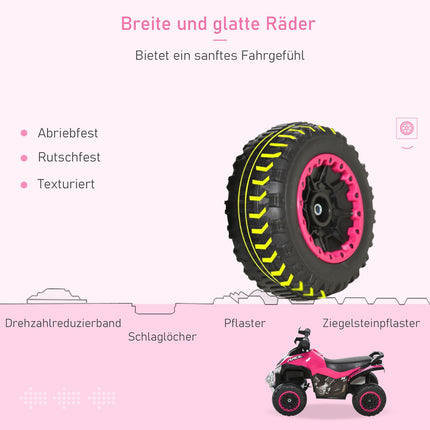 Pedal car for toddlers, light & music, pink