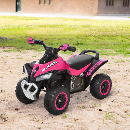 Pedal car for toddlers, light & music, pink