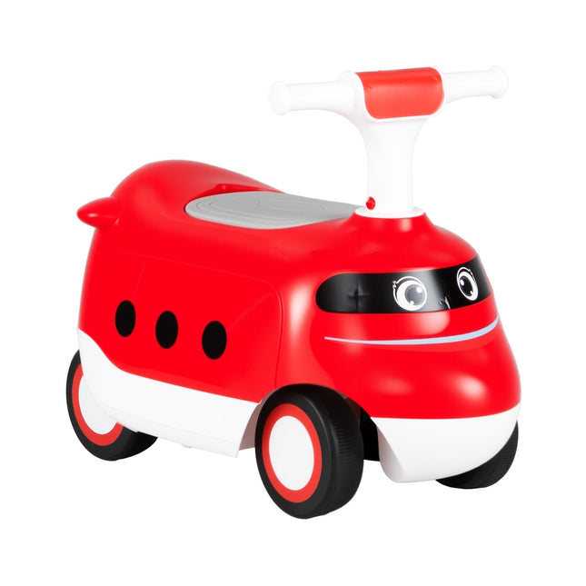 Kinder-Rutschauto mit Hupe und Stauraum, Rot