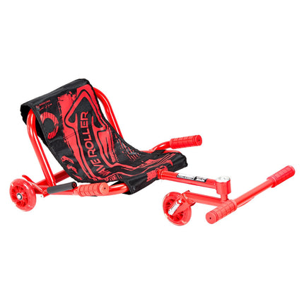 Ride-On Drift Scooter With LED Wheels, 132 lb, Red