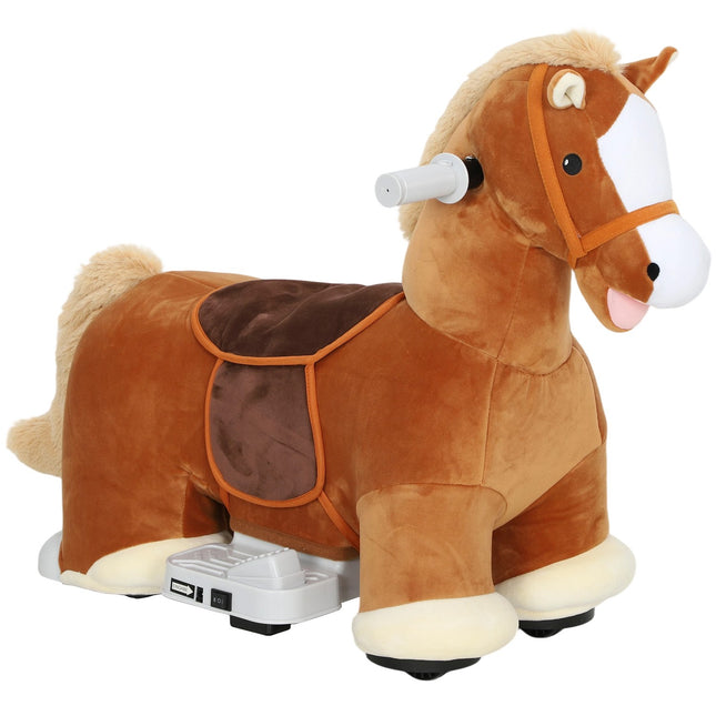 Reitpferd für Kinder, weicher Bezug, Musik, 1,5-5 Jahre