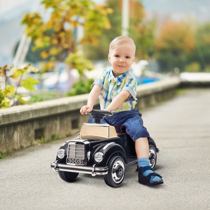 Car with storage, tip protection, age 18-48 months, black