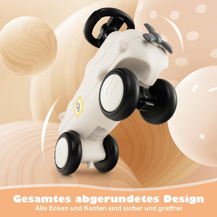 Ride-on car in airplane look with cute propeller ride-on vehicle white