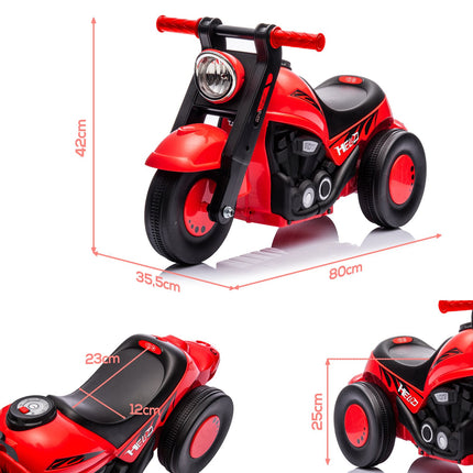Rotes Aufsitzauto für Kinder 2-5 Jahre, Musik- und Blasenfunktion